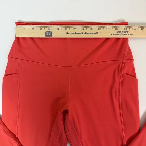 Lululemon Align High Rise Pocket Leggings Coral/Orange Size 10 Like New Active - Picture 8 of 10